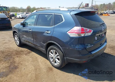 2016 Nissan Rogue Sv z USA, uszkodzony, nr VIN KNMAT2MV7GP735279